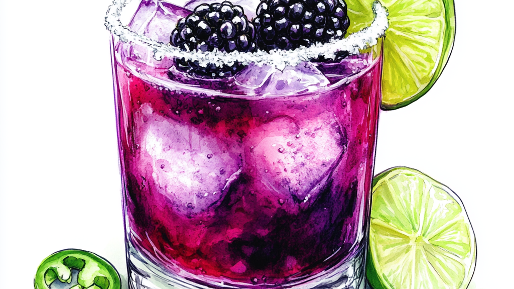 🌶️ Spicy Blackberry Margarita