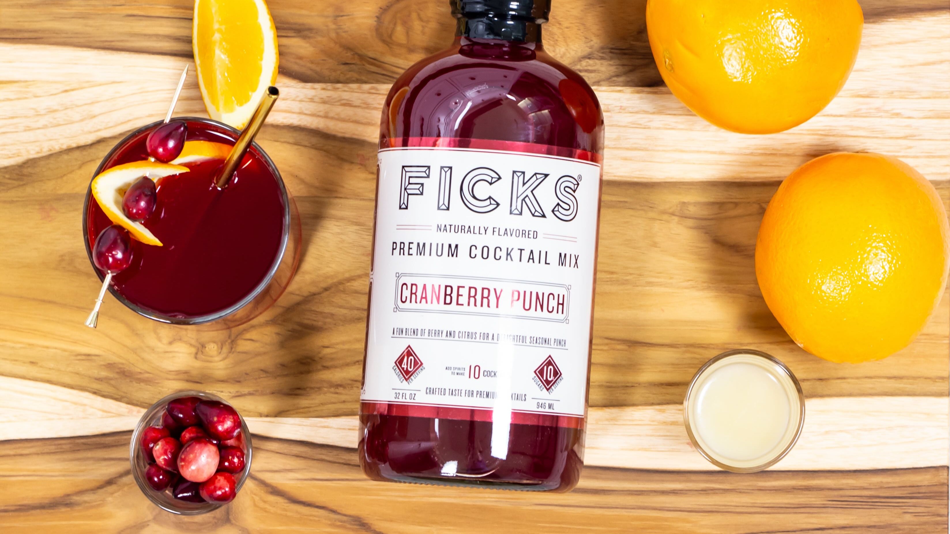 The Harvest Cranberry Spritz Mocktail by Ficks