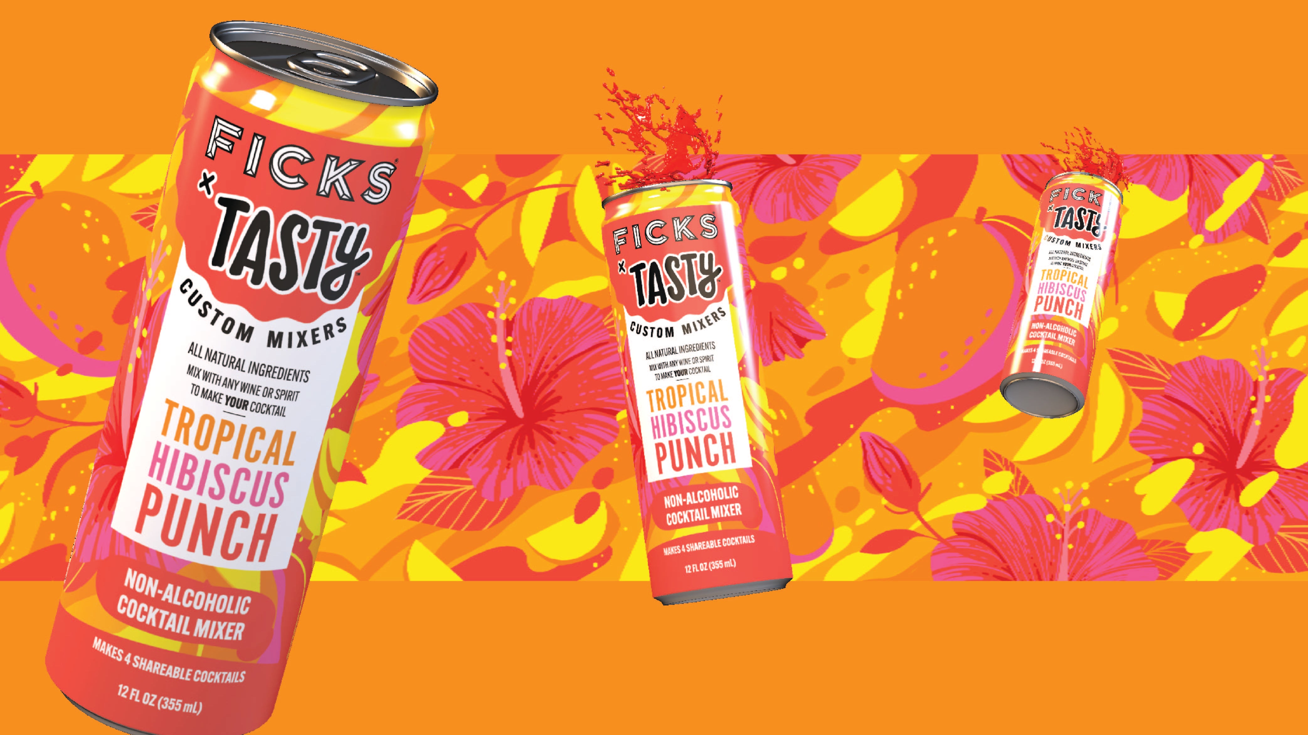 Introducing FICKS x Tasty Custom Cocktail Mixers