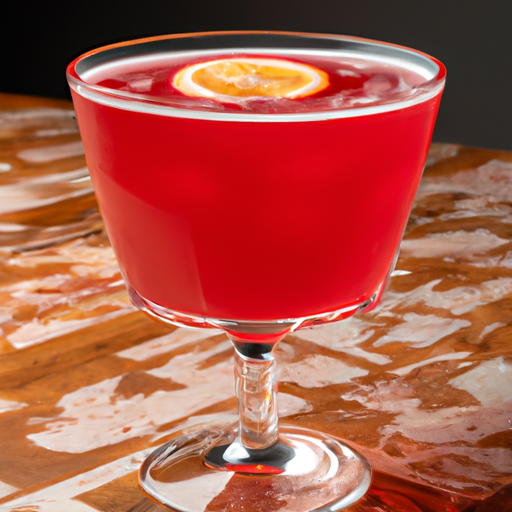 Cranberry Bourbon Sour Cocktail