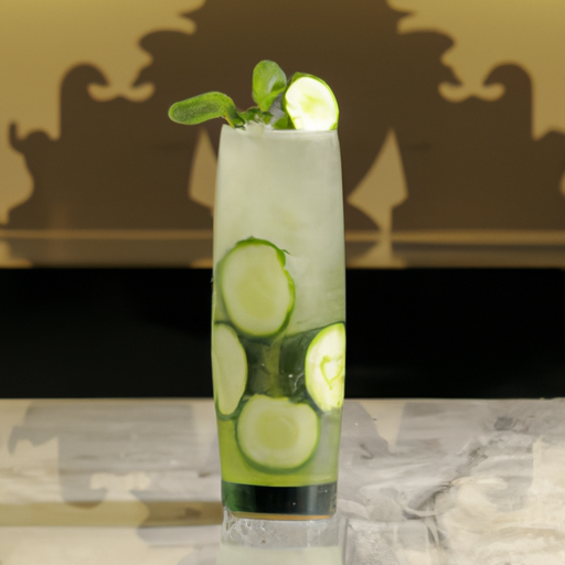 Cucumber Mint Club Soda Cocktail