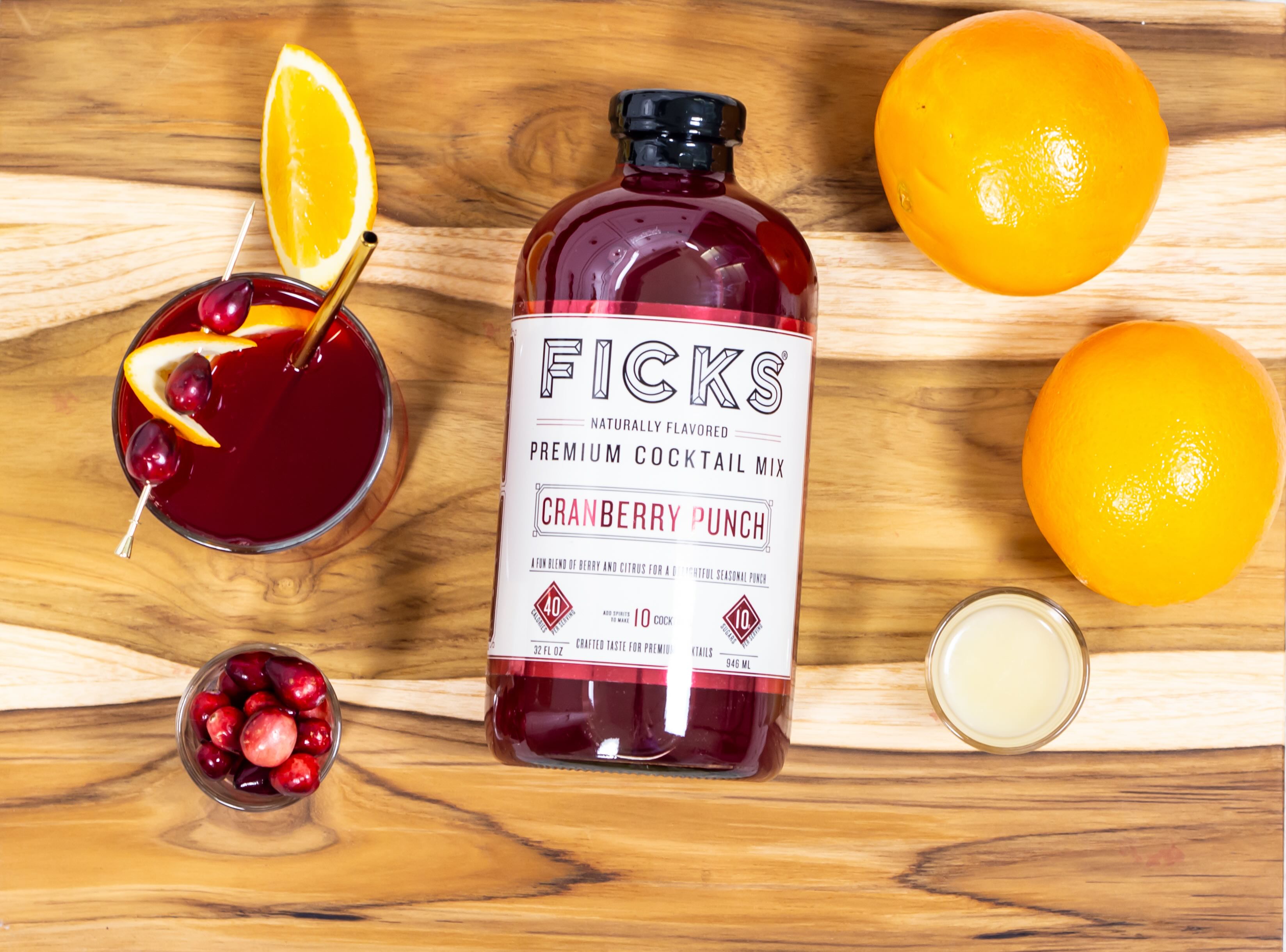 The Harvest Cranberry Spritz Mocktail by Ficks