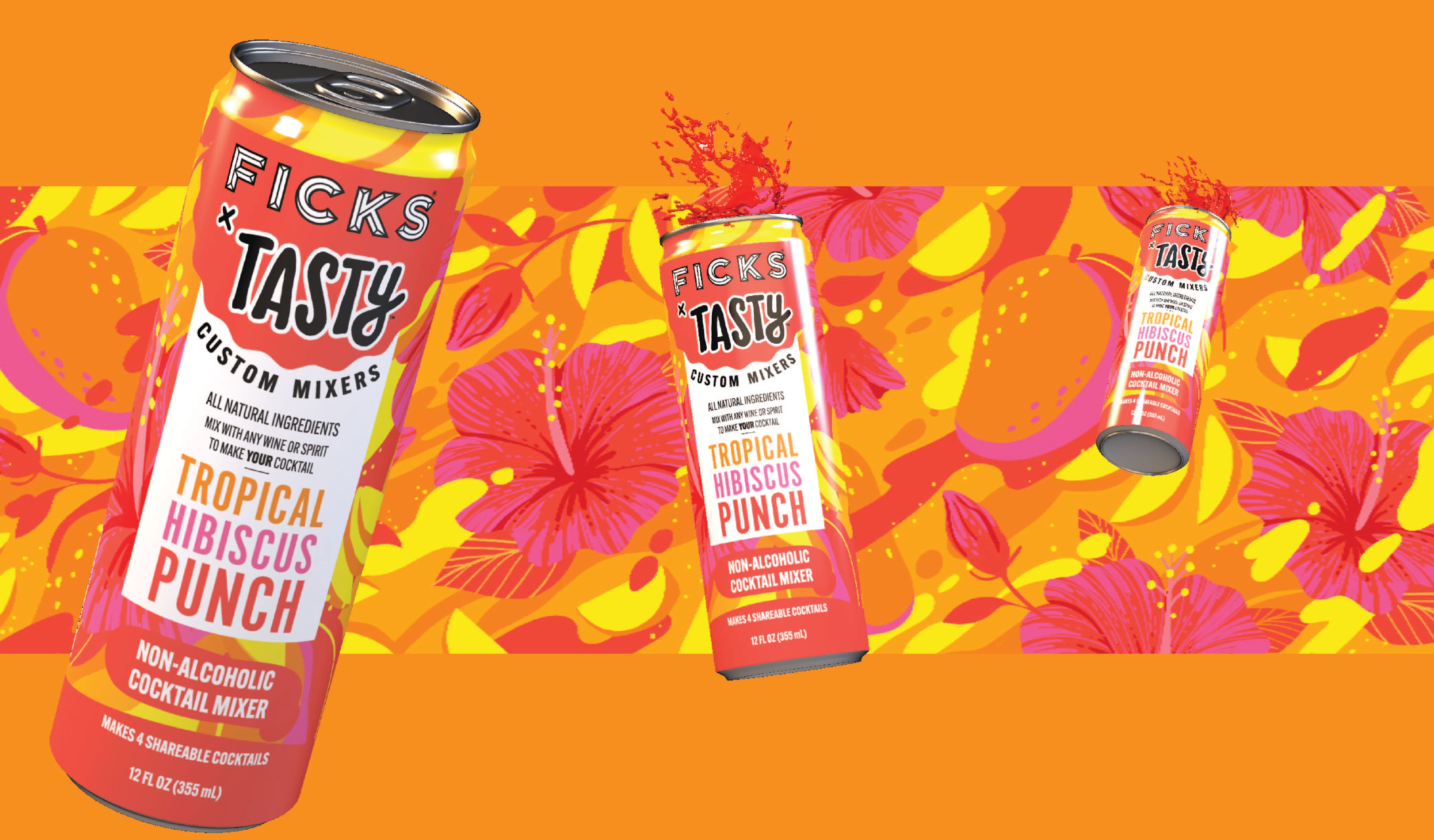 Introducing FICKS x Tasty Custom Cocktail Mixers