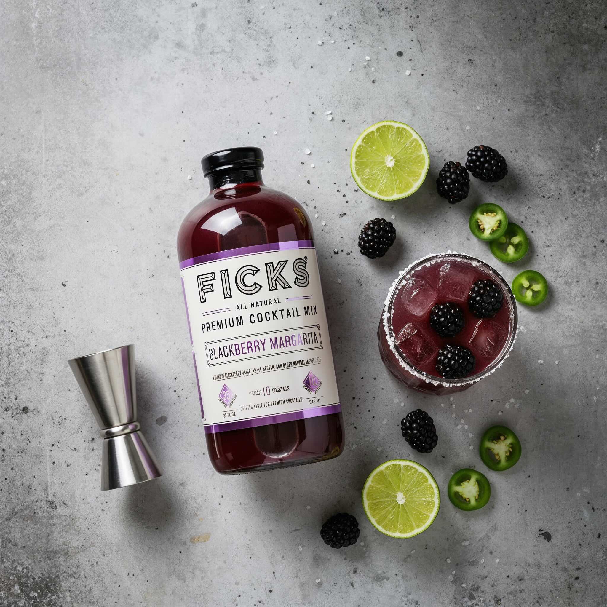 FICKS Premium Blackberry Margarita Mix – Ficks Beverage Co