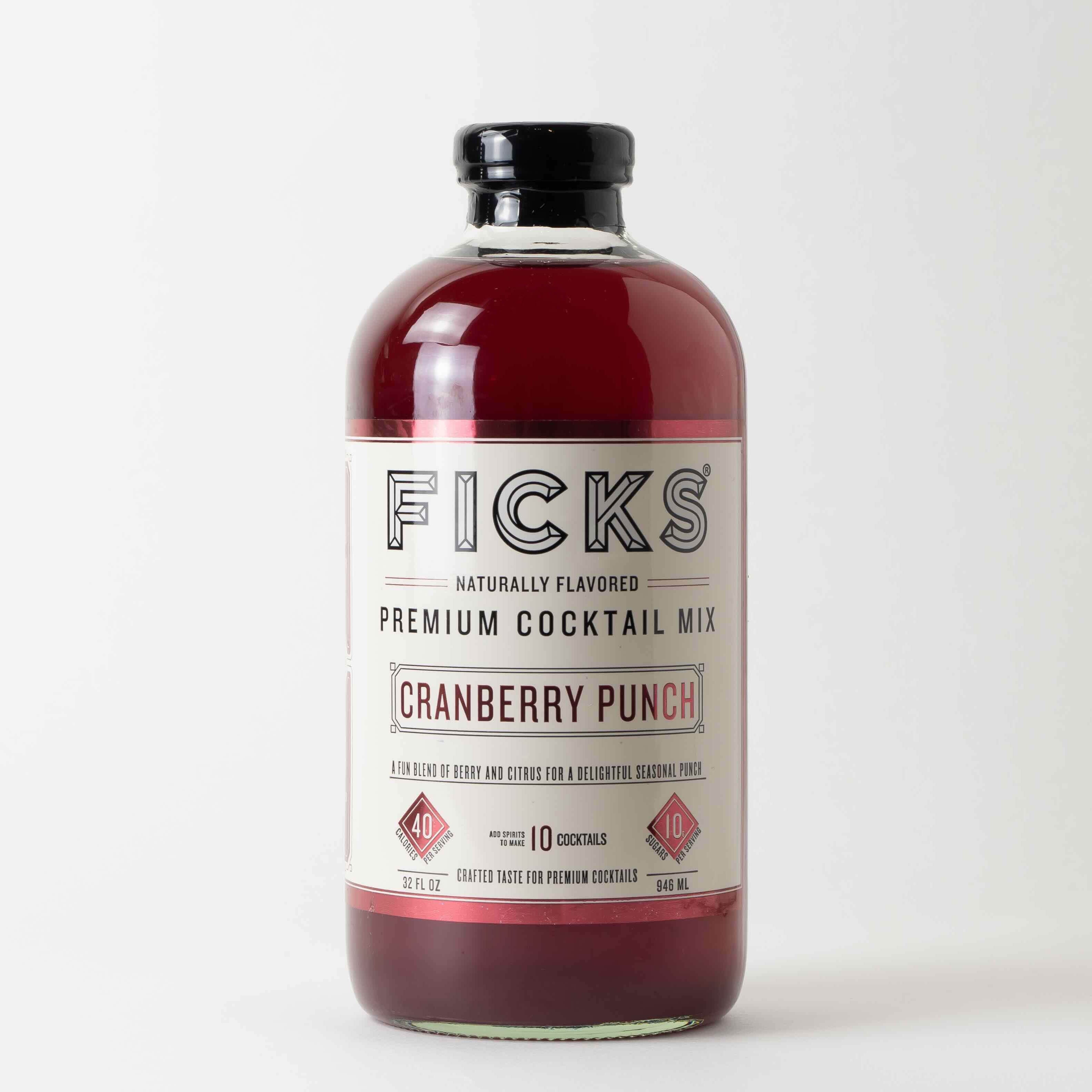 ゴージャス&ビューティ ドリンク FICKS Low Sugar Cranberry Punch Cocktail Mix – Ficks Beverage Co