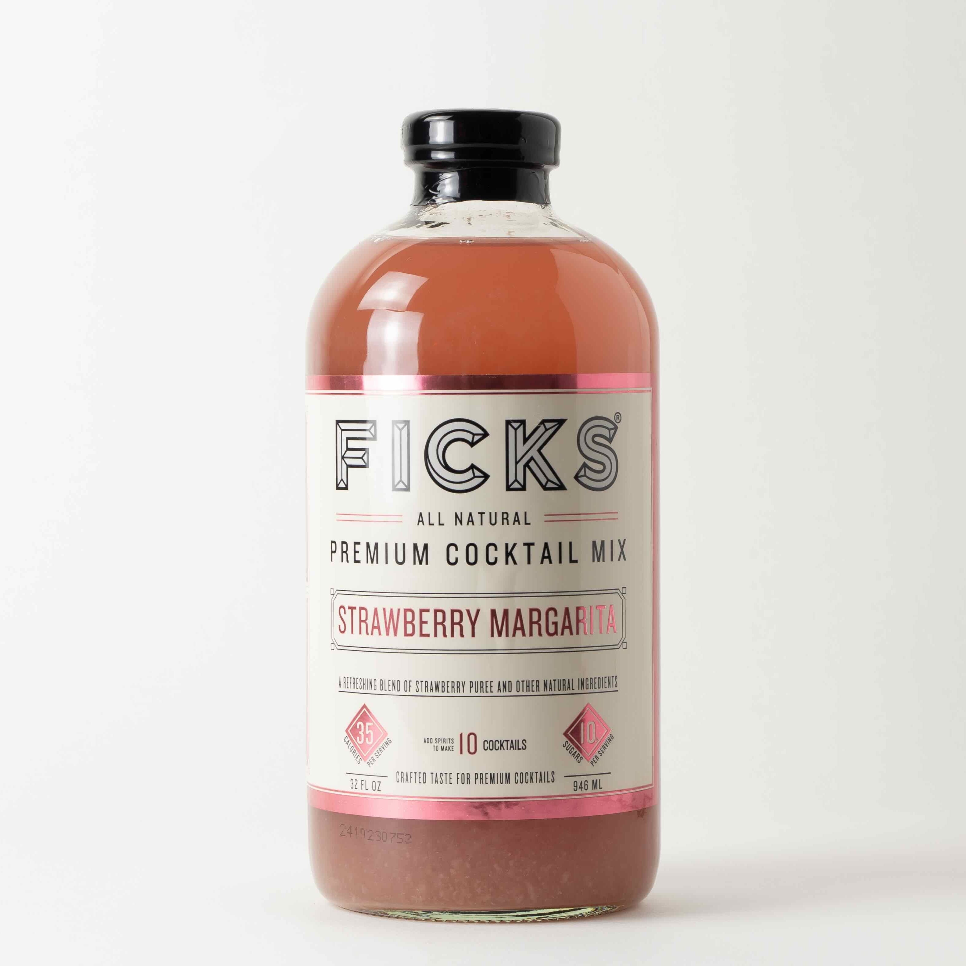 FICKS Low Sugar Strawberry Margarita Cocktail Mix – Ficks Beverage Co