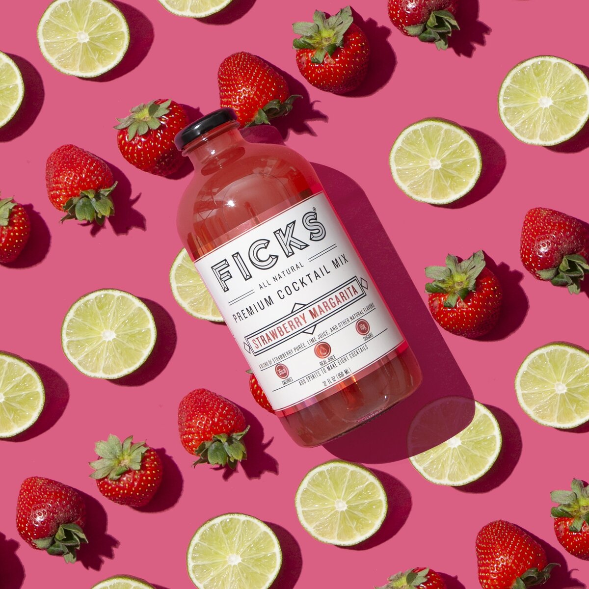 FICKS Low Sugar Strawberry Margarita Cocktail Mix – Ficks Beverage Co