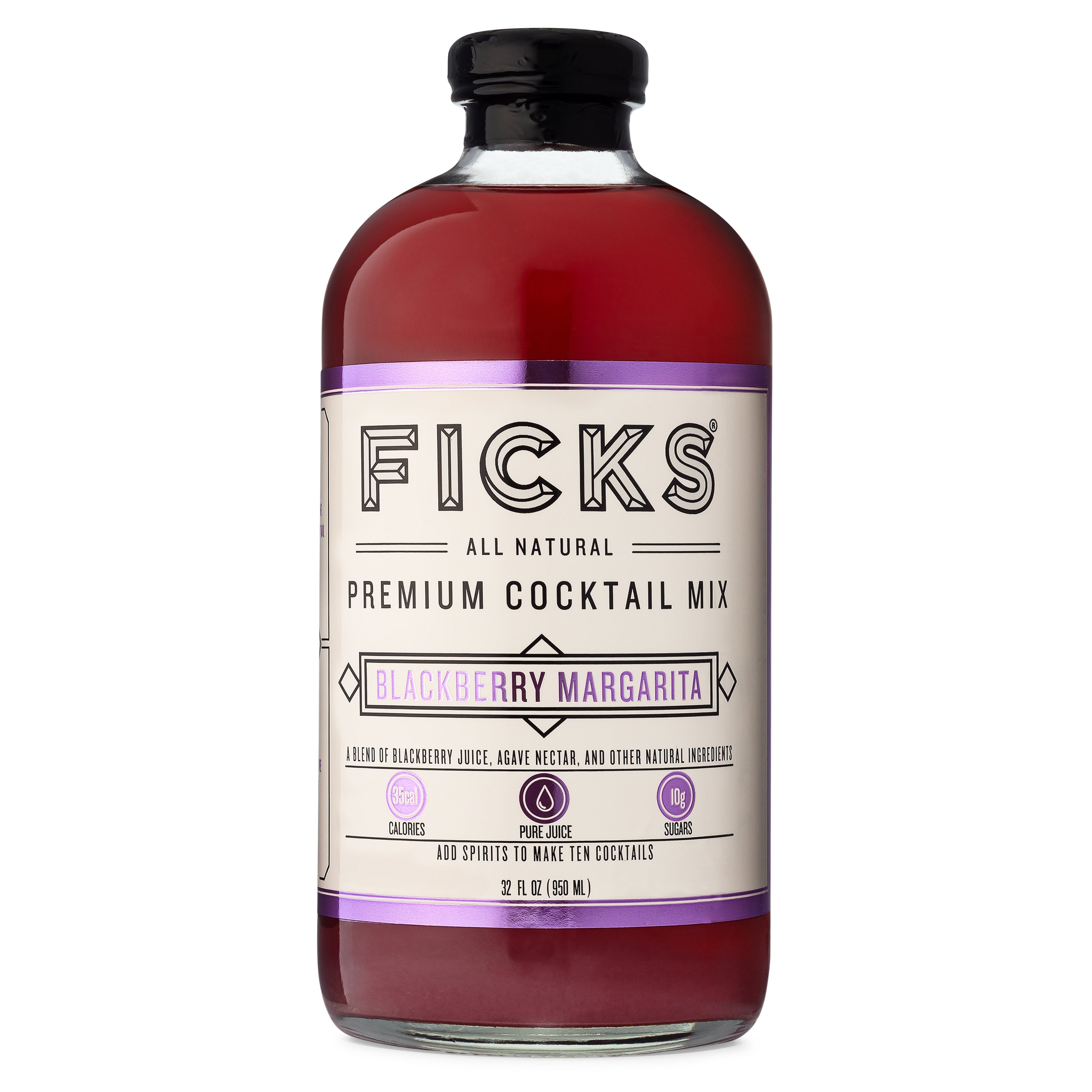 FICKS Premium Blackberry Margarita Mix