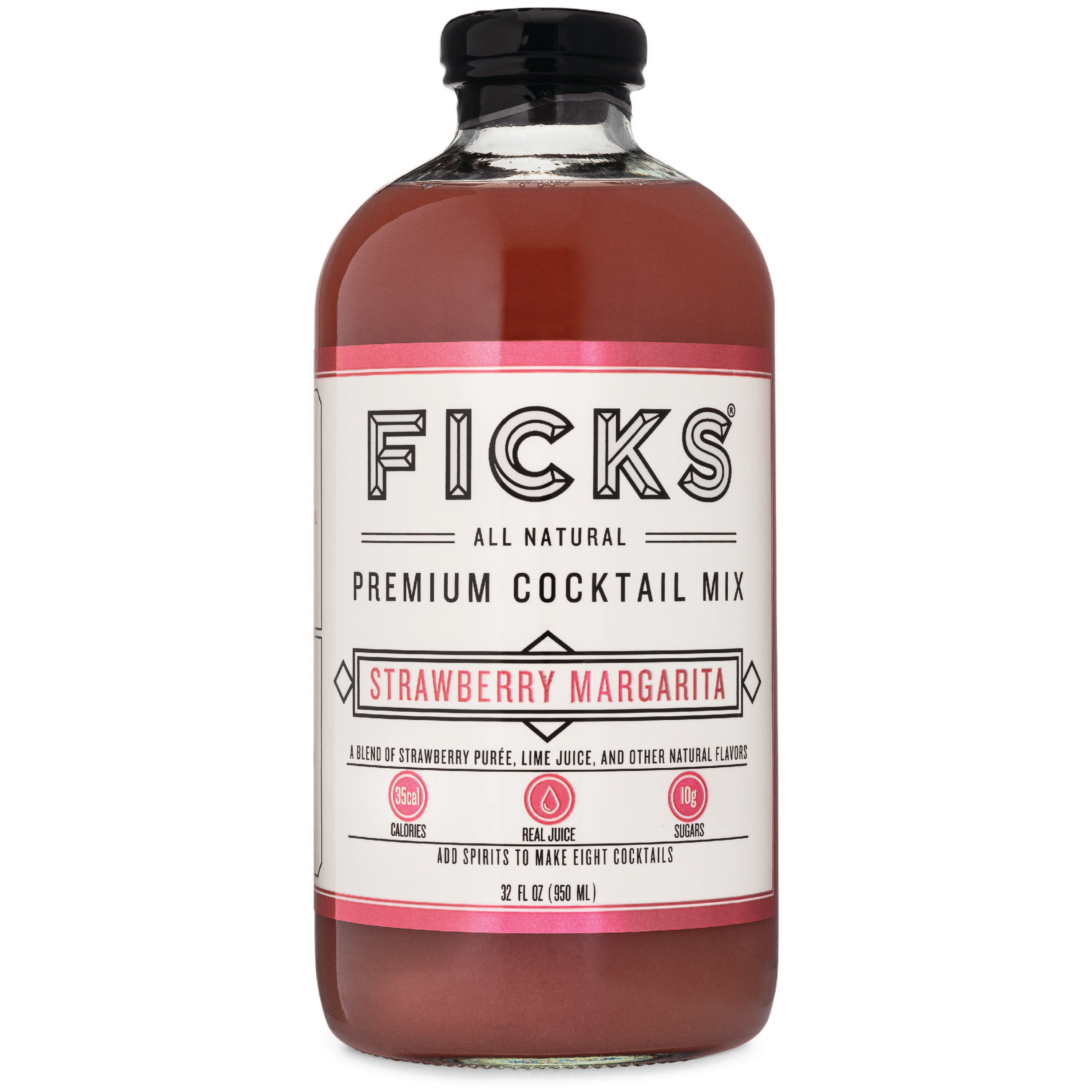FICKS Premium Strawberry Margarita Mix