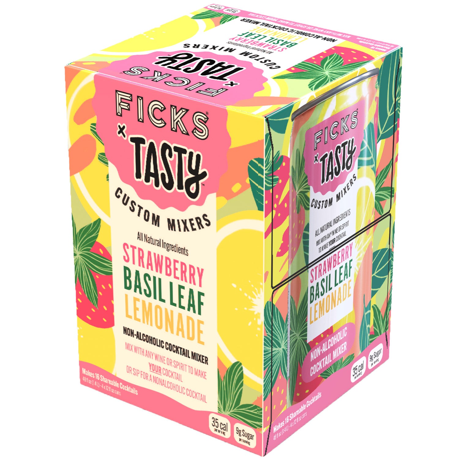 FICKS x Tasty Strawberry Basil Leaf Lemonade